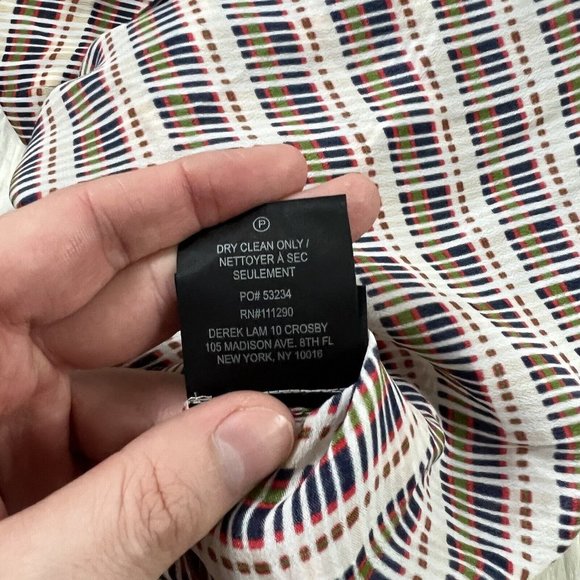 Derek Lam 10 Crosby Size 2 Off The Shoulder V Hemline Top Silk Blend - Picture 8 of 9